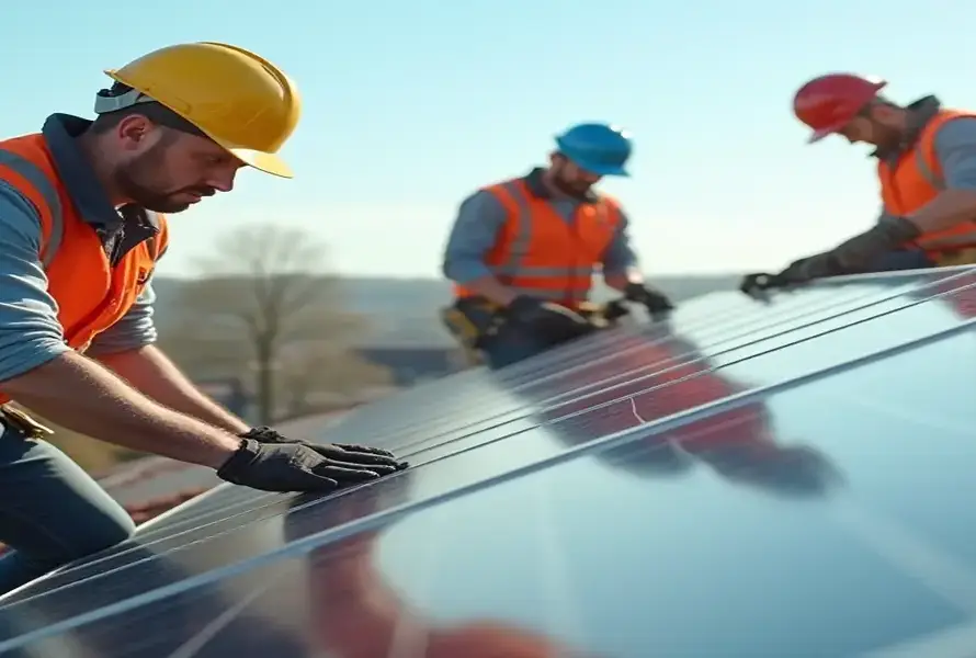 Panneaux solaires à Renaix – Étude, pose et monitoring (Certifié RESCERT)