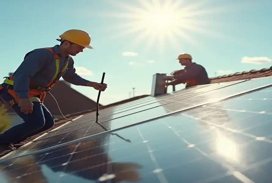 Panneaux solaires à Renaix – Étude, pose et monitoring (Certifié RESCERT)